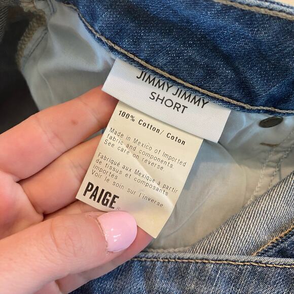 PAIGE Jimmy Jimmy Short Jean Shorts Size 32 - Picture 4 of 8